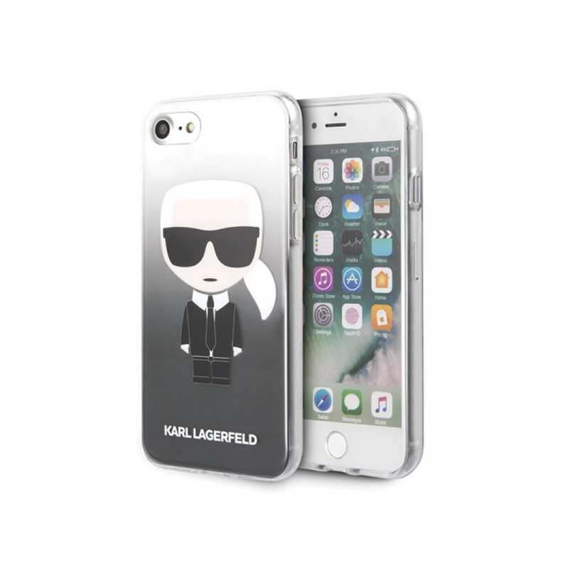 Viedtālruņa aizmugurējais vāciņš Apple iPhone 7 / 8 / SE 20 / SE 22 KLHCI8TRDFKBK Black, With Design
