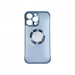 Viedtālruņa aizmugurējais vāciņš Apple iPhone 12/12 Pro Logo Bare Metal Blue