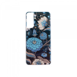 Viedtālruņa aizmugurējais vāciņš Samsung Galaxy S21 NA4 Black, Blue, With Design