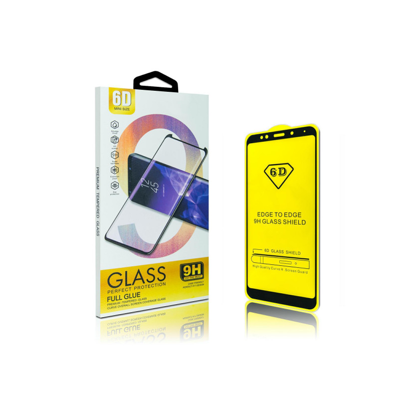Viedtālruņa aizsargstikls Apple iPhone 12 Pro Max Full Glue 6D Black