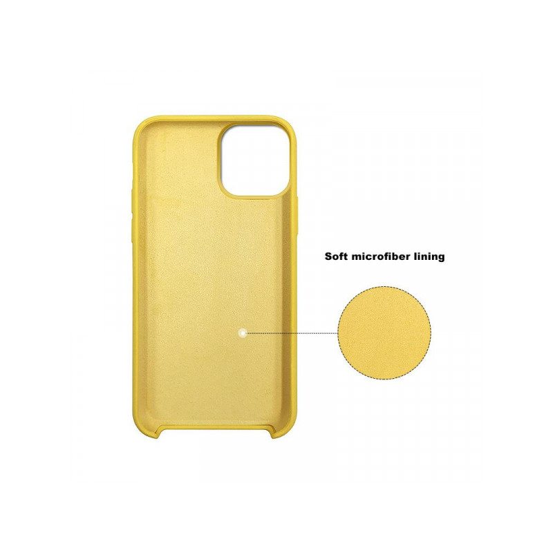 Viedtālruņa aizmugurējais vāciņš Apple iPhone 12 Pro Liquid Box Yellow