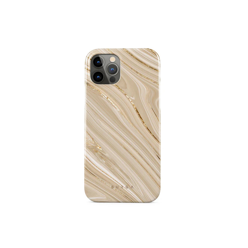 Viedtālruņa aizmugurējais vāciņš Samsung Galaxy A22 5G Full Glam Beige, With Design