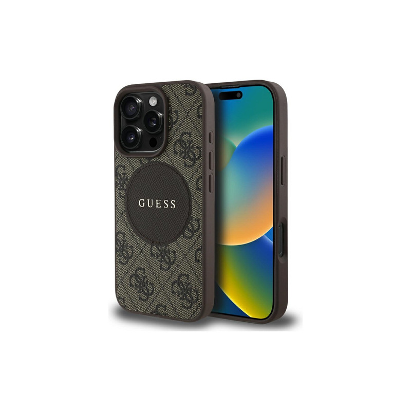 Viedtālruņa aizmugurējais vāciņš Apple iPhone 16 Pro Circle Brown
