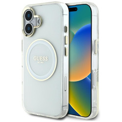 Viedtālruņa aizmugurējais vāciņš Apple Iphone 16 Colored Circle Classic Logo Transparent
