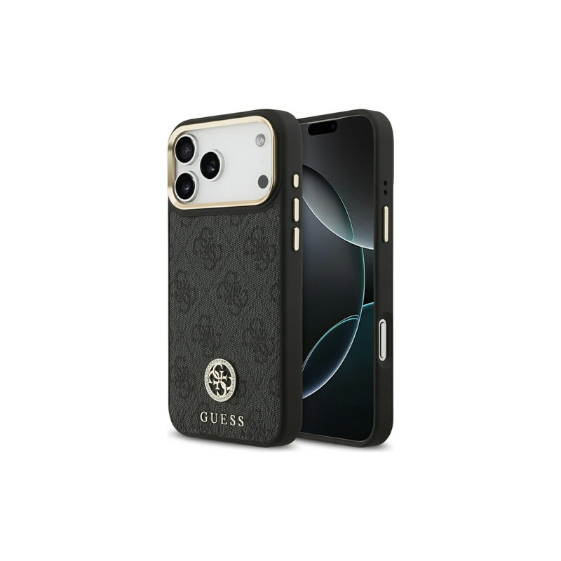 Viedtālruņa aizmugurējais vāciņš Apple iPhone 17 Pro Max Logo Strass 4G Black
