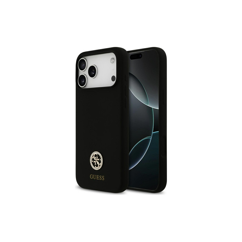Viedtālruņa aizmugurējais vāciņš Apple iPhone 17 Pro Max Metal Outline Mag Gold, Transparent