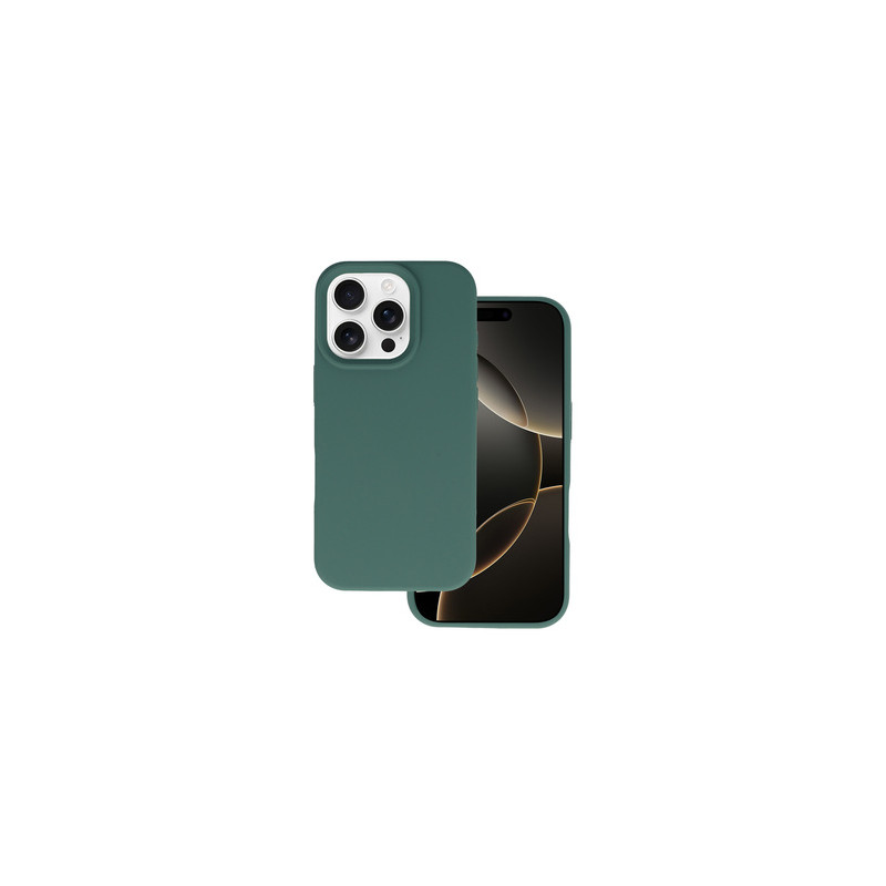 Viedtālruņa aizmugurējais vāciņš Apple iPhone 16 Pro Max Silicone Premium Dark Green