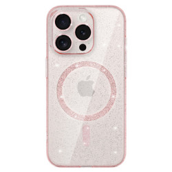 Viedtālruņa aizmugurējais vāciņš Apple iPhone 13 Pro Max Glitter MagSafe Pink, Transparent