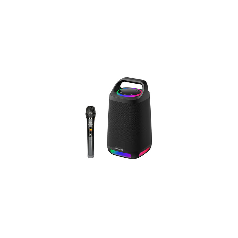 Bezvadu skandas Bluetooth Speaker Karaoke TWS WS-01 Black