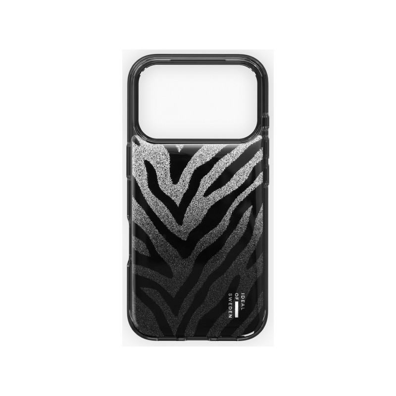 Viedtālruņa aizmugurējais vāciņš Apple iPhone 17 Pro Zebra Clear Case Black