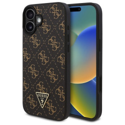 Viedtālruņa aizmugurējais vāciņš Apple Iphone 16 Triangle Collection Black