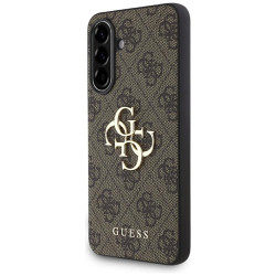 Viedtālruņa aizmugurējais vāciņš Samsung Galaxy A36 5G 4G Metal Logo Brown
