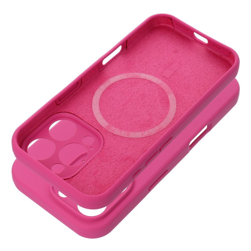Viedtālruņa aizmugurējais vāciņš Apple iPhone 17 Pro Max Silicon 2mm Dark Pink