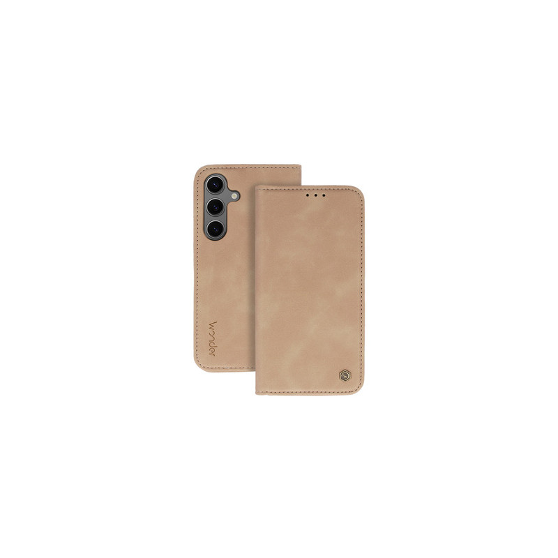 Viedtālruņa atveramais maciņš Samsung Galaxy S25 Smart Case Beige