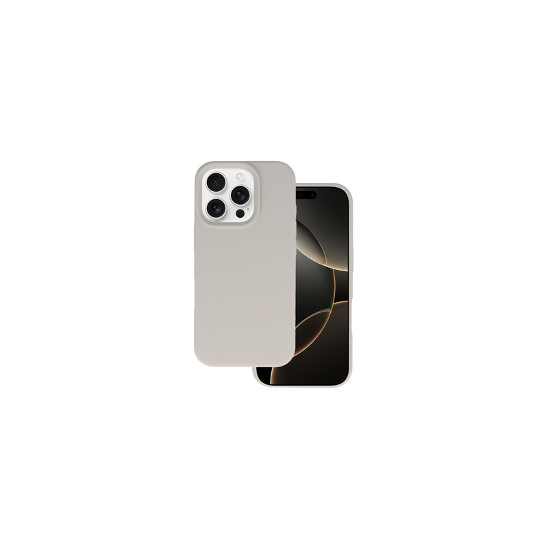 Viedtālruņa aizmugurējais vāciņš Apple iPhone 16 Pro Silicone Premium Natural Titanium