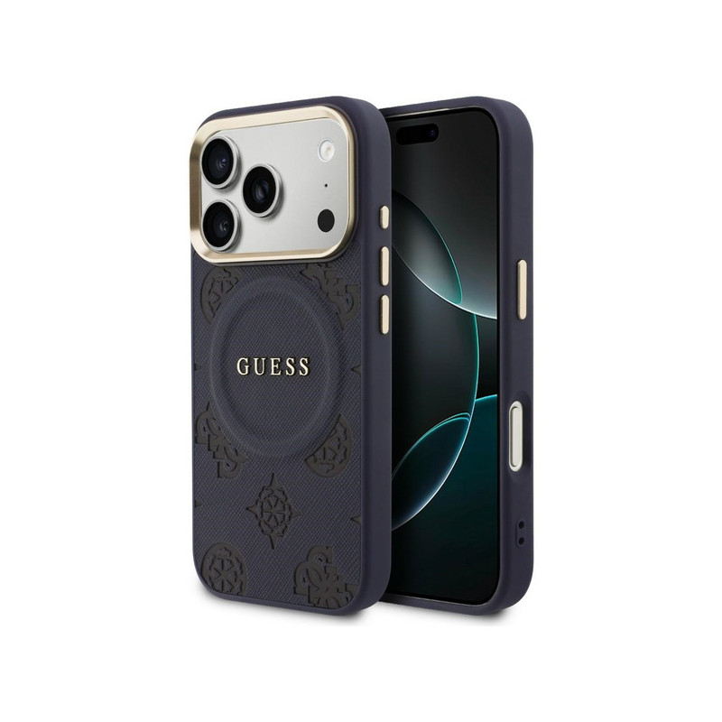 Viedtālruņa aizmugurējais vāciņš Apple iPhone 17 Pro Max Peony Hot Stamp Mag Blue