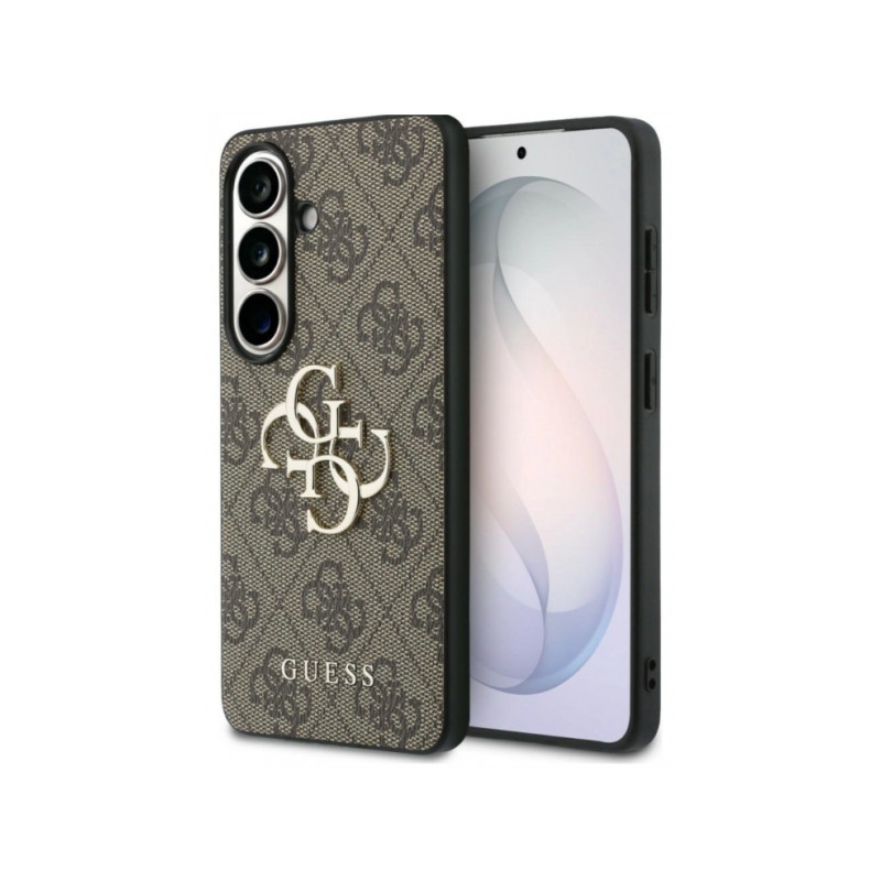 Viedtālruņa aizmugurējais vāciņš Samsung Galaxy S26 Ultra Big Metal Logo Brown