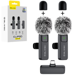 Bezvadu mikrofoni Microphones x 2 MK-01 USB-C Black