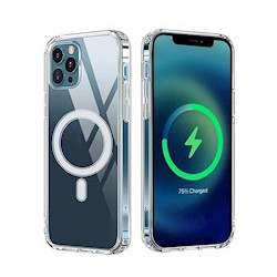 Viedtālruņa aizmugurējais vāciņš Apple iPhone 16 Pro Anti Shock 1.5mm MagSafe Transparent
