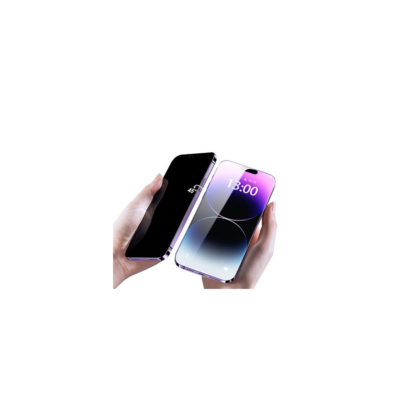 Viedtālruņa aizsargstikls Apple Iphone 15 10X Privacy Titanium