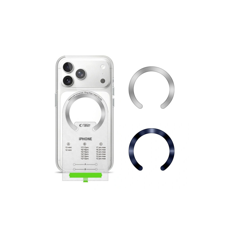 Magnēts MMP-210 MagSafe 2-Pack Magnetic Ring Blue, Silver