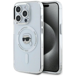 Viedtālruņa aizmugurējais vāciņš Apple iPhone 15 Pro Metal Head Logo MagSafe Transparent