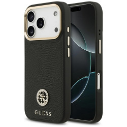 Viedtālruņa aizmugurējais vāciņš Apple iPhone 17 Pro Grained Strass Logo MagSafe Black