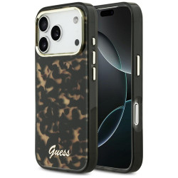 Viedtālruņa aizmugurējais vāciņš Apple iPhone 17 Pro Script Metal Logo Black, Brown