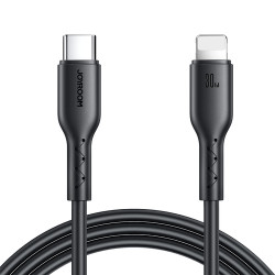 Kabelis SA26 USB-C / Lightning cable 30W Black
