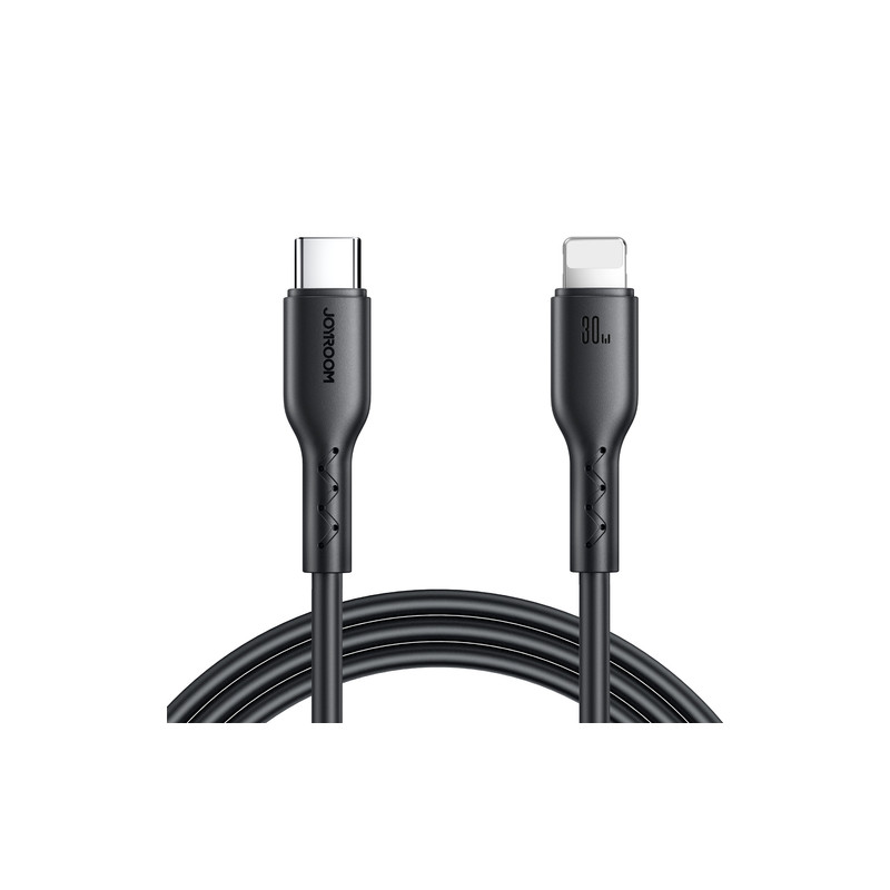 Kabelis SA26 USB-C / Lightning cable 30W Black