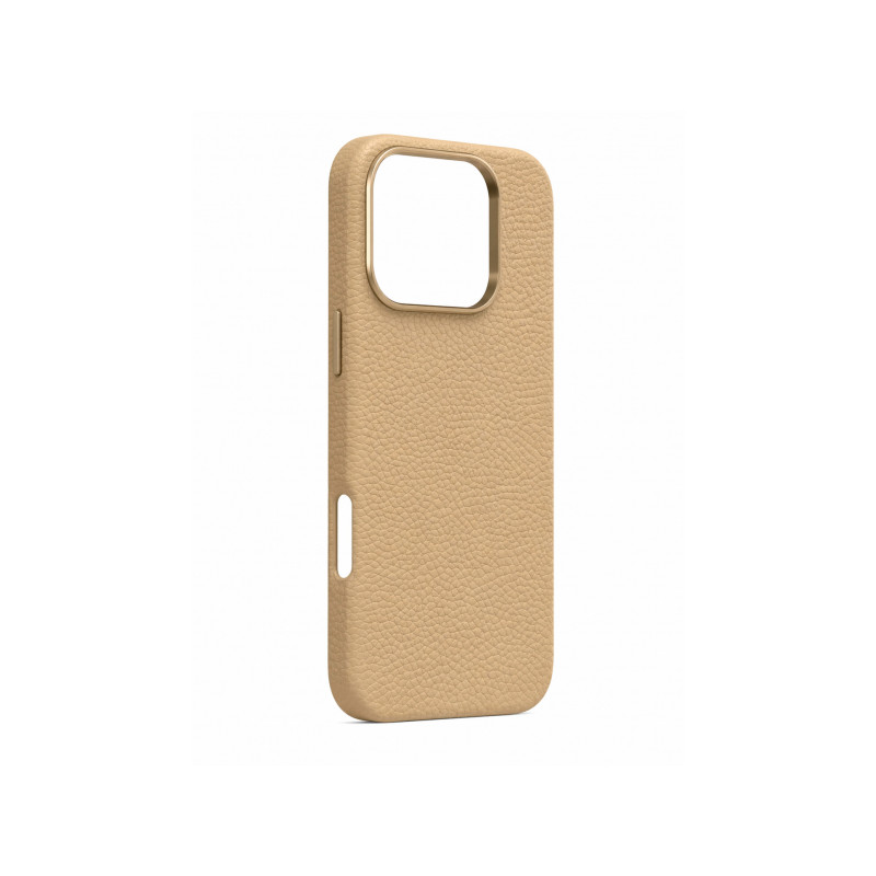 Viedtālruņa aizmugurējais vāciņš Apple iPhone 16 Pro Leather Beige
