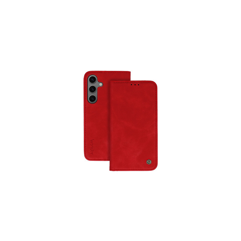 Viedtālruņa atveramais maciņš Samsung Galaxy A55 5G Smart Case Red