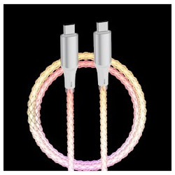 Kabelis USB-C Glowing Cable Mixed