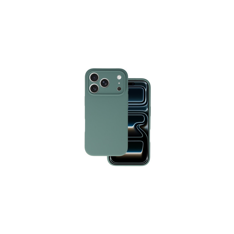 Viedtālruņa aizmugurējais vāciņš Apple iPhone 17 Pro Silicone Lite Dark Green