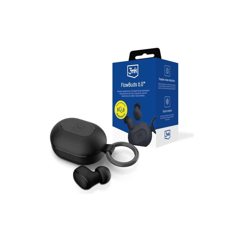 Bezvadu austiņas FlowBuds 6.0 Black