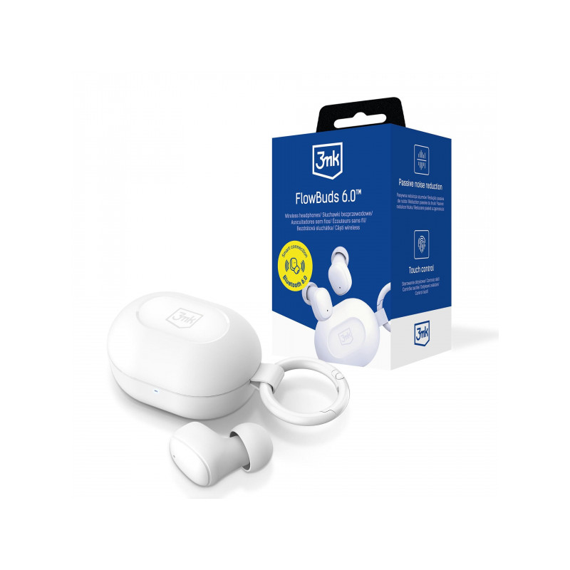 Bezvadu austiņas FlowBuds 6.0 White