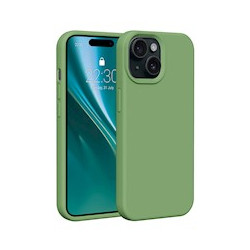 Viedtālruņa aizmugurējais vāciņš Apple iPhone 13 Silicone case Light Green