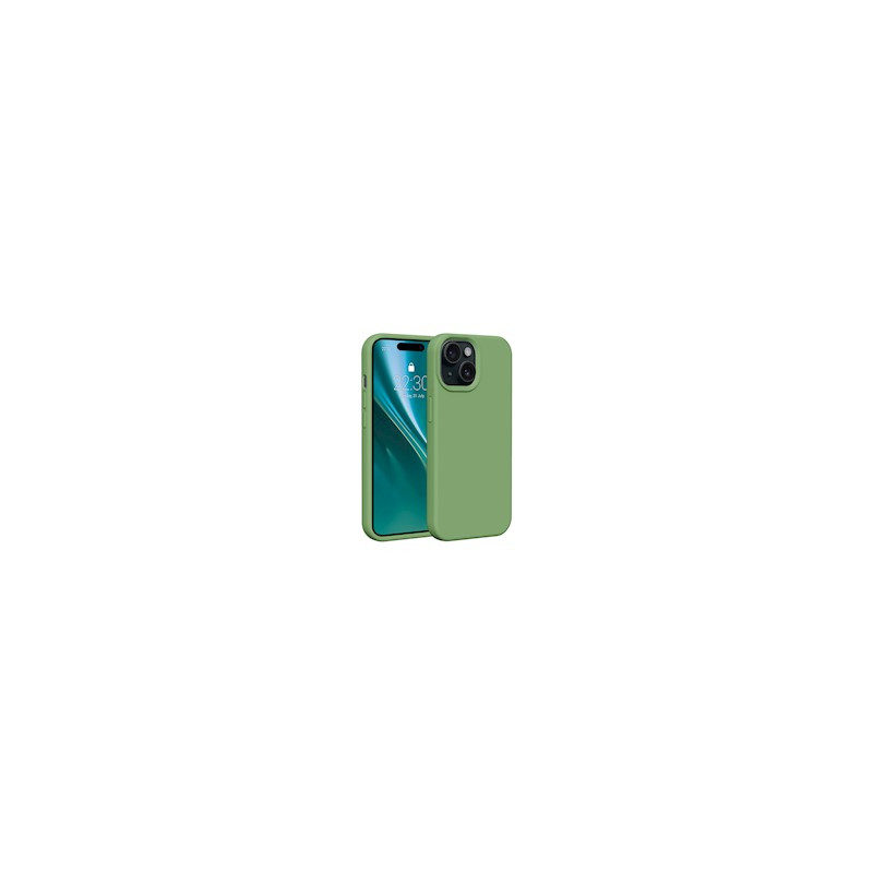 Viedtālruņa aizmugurējais vāciņš Apple iPhone 13 Silicone case Light Green