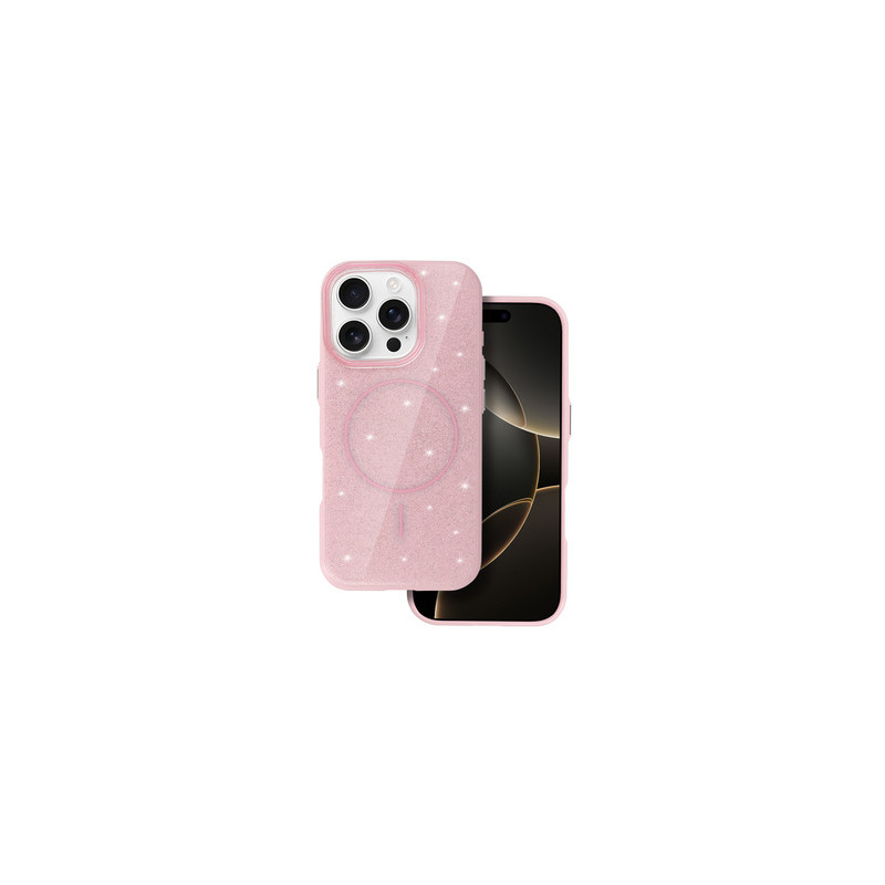 Viedtālruņa aizmugurējais vāciņš Apple iPhone 13 Pro Slim Shiny Mag Pink