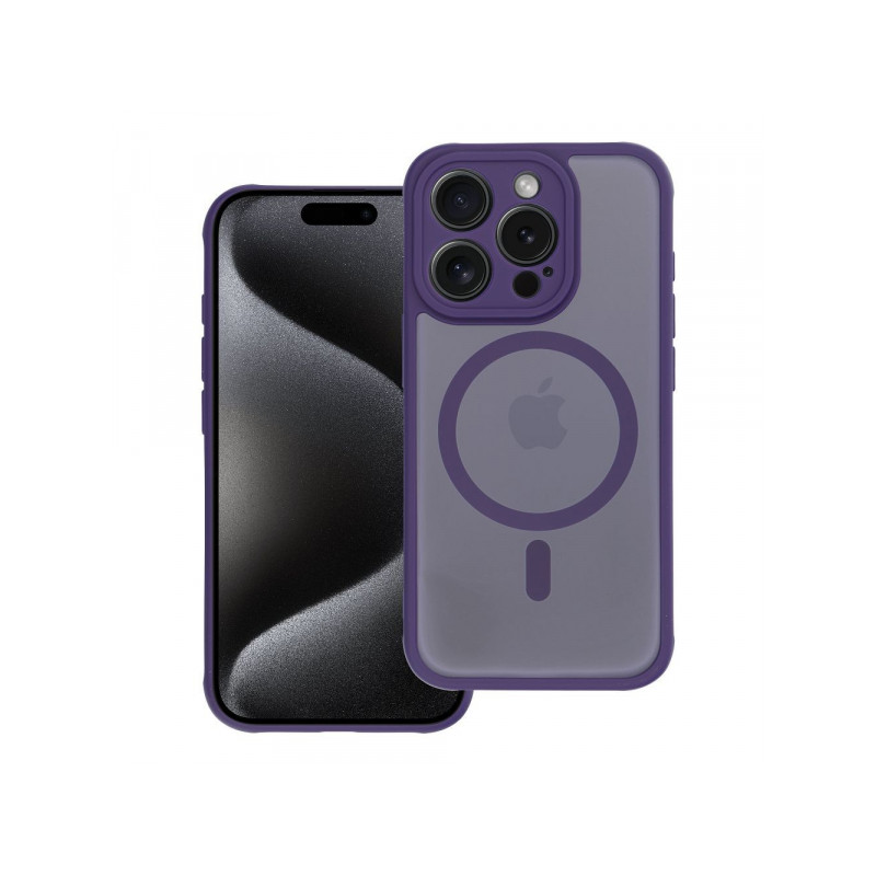 Viedtālruņa aizmugurējais vāciņš Apple iPhone 11 Full matte mag Transparent, Violet