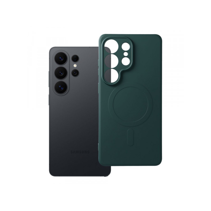 Viedtālruņa aizmugurējais vāciņš Samsung Galaxy S26 Ultra Mag Cover Dark Green