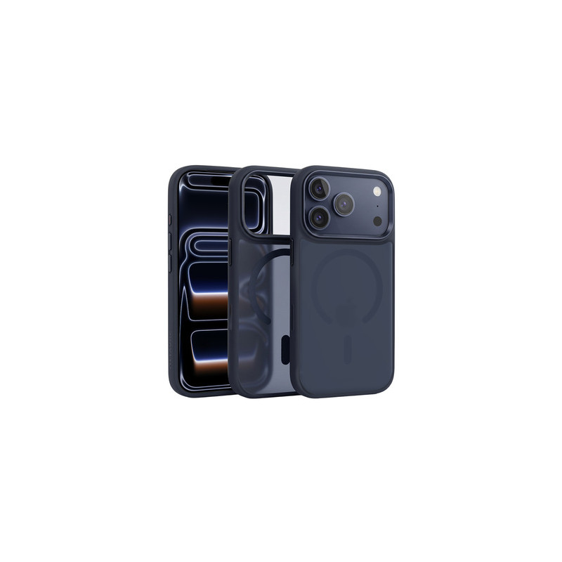 Viedtālruņa aizmugurējais vāciņš Apple iPhone 17 Pro Cloudy Case with Metal Camera Frame Blue