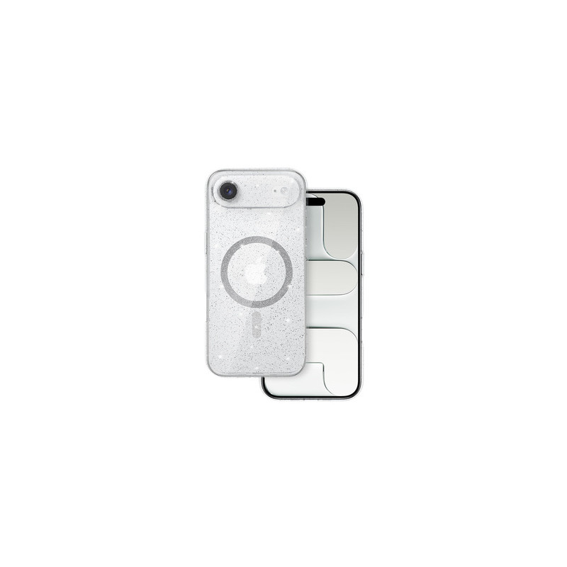 Viedtālruņa aizmugurējais vāciņš Apple iPhone Air Glitter MagSafe Transparent