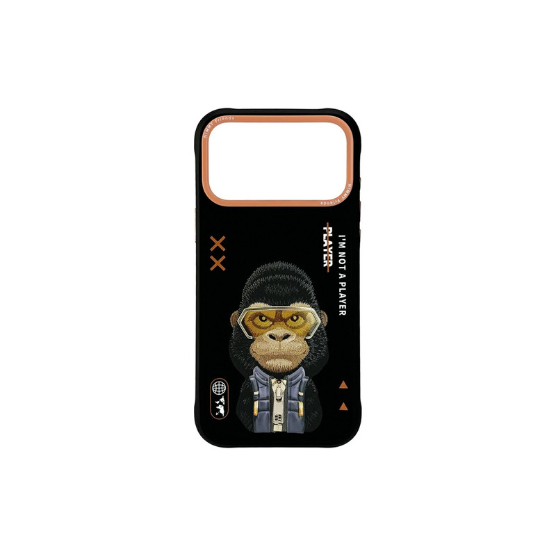 Viedtālruņa aizmugurējais vāciņš Apple iPhone 17 Pro Max Cool&Cute 2.0 Gorilla Black