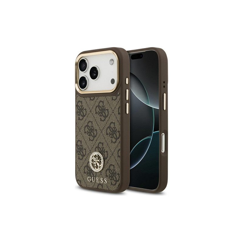Viedtālruņa aizmugurējais vāciņš Apple iPhone 17 Pro 4G Strass Logo Mag Brown