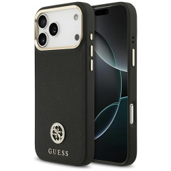 Viedtālruņa aizmugurējais vāciņš Apple iPhone 17 Pro Max Grained Strass Logo MagSafe Black