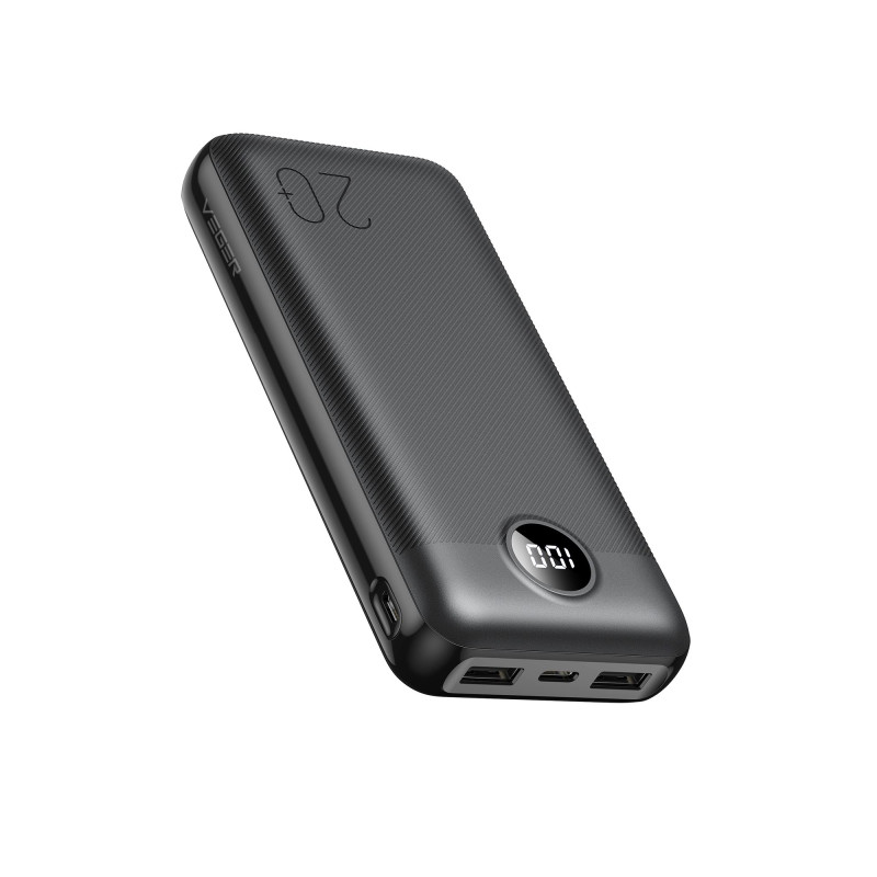 Ārējā baterija Veger L20S 20000 mAh PD QC 3 Black