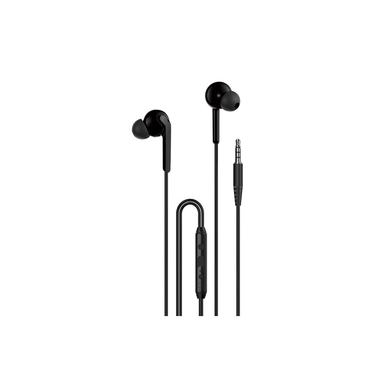 Austiņas ar vadu X3+ in-ear headphones, wired, 3.5mm Black