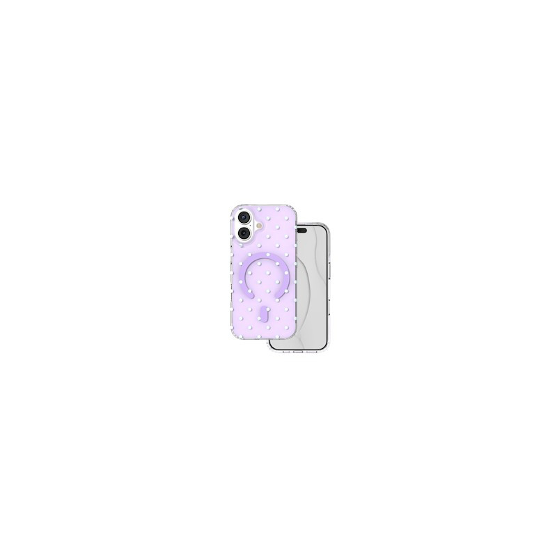 Viedtālruņa aizmugurējais vāciņš Apple iPhone 17 Bubble Dots Mag Violet