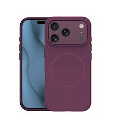 Viedtālruņa aizmugurējais vāciņš Apple iPhone 18 Pro Max Thin Mag Dark Red